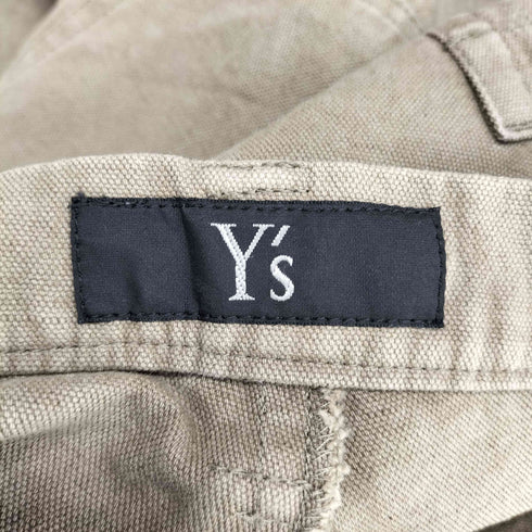 ワイズ Ys コットンリネン バックダブルポケット スリムパンツ レディース JPN:2